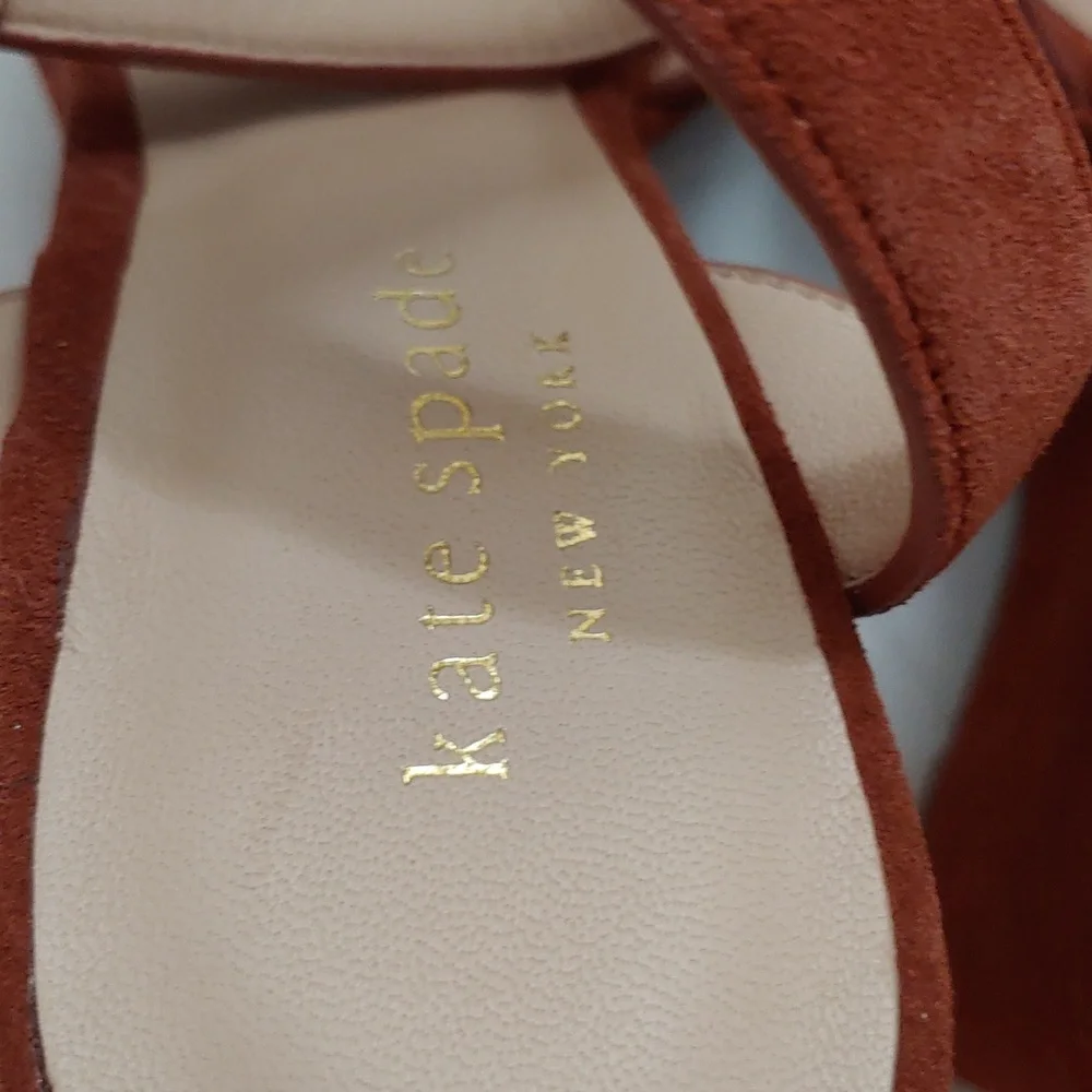 Kate Spade Women's Size 6.5 Key Lime Suede Wedge Sandal NWOB